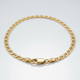 10k Yellow Gold Mariner Link Anklet 1.7mm — 10 / Gold — view 1
