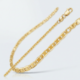 RCJ - 10k Yellow Gold Mariner Link Anklet 1.7mm - 10 - Gold - View 2