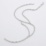 RCJ - Sterling Silver 2.8mm Singapore Style Chain - 20 - Silver - View 3