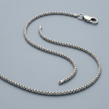 14k White Gold Milano Chain 1.1mm — 16 / Silver — view 2