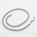 Sterling Silver Rhodium Plated Wheat Chain 2.6mm — 16 / Silver — view 4