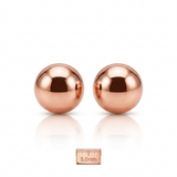 RCJ - 14k Rose Gold Round Stud Earrings (5.0 mm) - One Size - Pink - View 3