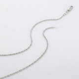 RCJ - 10k White Gold Wheat Chain 0.6mm - 18 - Silver - View 4