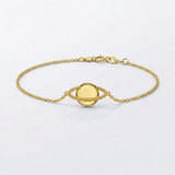 RCJ - 14K Yellow Gold Saturn Bracelet - Gold - View 3