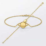 RCJ - 14K Yellow Gold Saturn Bracelet - Gold - View 4