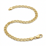 4.5mm 10k Yellow Gold Mariner Link Bracelet — 7 / Gold — view 1