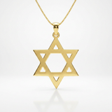 RCJ - 14k Yellow Gold Polished Star of David Pendant - One Size - Gold - View 3