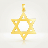 RCJ - 14k Yellow Gold Polished Star of David Pendant - One Size - Gold - View 2