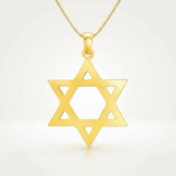 RCJ - 14k Yellow Gold Polished Star of David Pendant - One Size - Gold - View 4