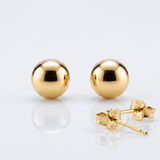 RCJ - 14k Yellow Gold Round Stud Earrings (6.0 mm) - One Size - Gold - View 3