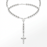 RCJ - Rosary Chain and Large Bead Necklace in Sterling Silver - 26 - Silver - View 2
