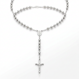 RCJ - Rosary Chain and Large Bead Necklace in Sterling Silver - 26 - Silver - View 3