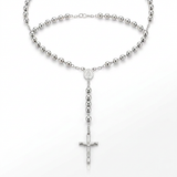RCJ - Rosary Chain and Large Bead Necklace in Sterling Silver - 26 - Silver - View 4