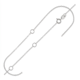 RCJ - Double Extendable Piatto Chain in 14k White Gold (1.2mm) - 18 - Silver - View 3