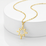 RCJ - 14k Yellow Gold Necklace with North Star Pendant - 18 - Gold - View 3