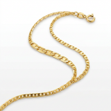 RCJ - 10k Yellow Gold Mariner Link Anklet 1.2mm - 10 - Gold - View 2