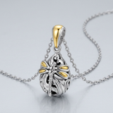 RCJ - 18k Yellow Gold & Sterling Silver Dragonfly Motif Baroque Pendant - 18 - Gold - View 2