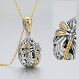 RCJ - 18k Yellow Gold & Sterling Silver Dragonfly Motif Baroque Pendant - 18 - Gold - View 4