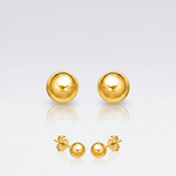 14k Yellow Gold Ball Style Stud Earrings (4.0 mm) — One Size / Gold — view 1