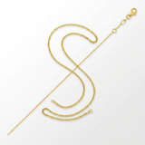 Double Extendable Cable Chain in 14k Yellow Gold (1.0mm) — 18 / Gold — view 2