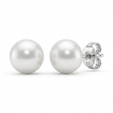 RCJ - Freshwater Pearl Earrings in Sterling Silver - One Size - Silver - View 2