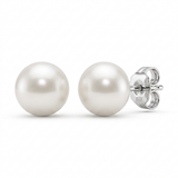 RCJ - Freshwater Pearl Earrings in Sterling Silver - One Size - Silver - View 3
