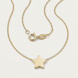 RCJ - 14k Yellow Gold Necklace with Five Pointed Star - 18 - Gold - View 4