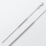 RCJ - Double Extendable Cable Chain in 14k White Gold (1.0mm) - 18 - Silver - View 2