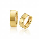 RCJ - 14k Yellow Gold Snuggable Hoop Earrings - One Size - Gold - View 4