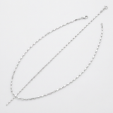 Sterling Silver Rhodium Plated Coffee Bead Chain (2.6 mm) — 16 / Silver — view 1