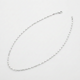 Sterling Silver Rhodium Plated Coffee Bead Chain (2.6 mm) — 16 / Silver — view 3