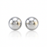RCJ - 14k White Gold Spherical Stud Earrings (3.0 mm) - One Size - Silver - View 3
