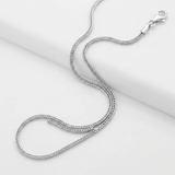 Sterling Silver Rhodium Plated Foxtail 1.6mm — 18 / Silver — view 1