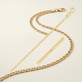 10k Yellow Gold Mariner Link Chain 1.2mm — 16 / Gold — view 2