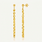 RCJ - 14k Yellow Gold Polished Drop Earrings - One Size - Gold - View 4