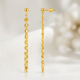 RCJ - 14k Yellow Gold Polished Drop Earrings - One Size - Gold - View 3