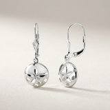 RCJ - Sterling Silver Polished Sand Dollar Dangle Earrings - One Size - Silver - View 2
