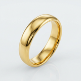 14k Yellow Gold 4mm Comfort Fit Wedding Band — 10 / Gold — view 1