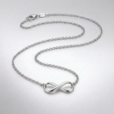 RCJ - Sterling Silver Infinity Symbol Necklace - 18 - Silver - View 4