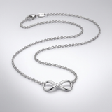 RCJ - Sterling Silver Infinity Symbol Necklace - 18 - Silver - View 2