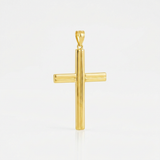 RCJ - 14k Yellow Gold Polished Cross Pendant - One Size - Gold - View 3