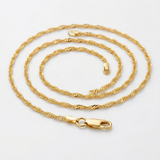 14k Yellow Gold Singapore Chain 1.7mm — 16 / Gold — view 2