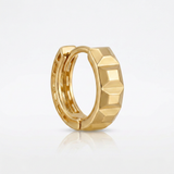 RCJ - 14K Yellow Gold J Hoop Earrings - One Size - Gold - View 4