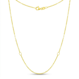 RCJ - Double Extendable Diamond Cut Cable Chain in 14k Yellow Gold (1.4mm) - 18 - Gold - View 3