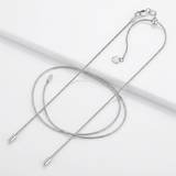 RCJ - Sterling Silver 0.8mm Adjustable Snake Chain - 22 - Silver - View 4