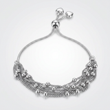 RCJ - Adjustable Multi-Strand Chain and Bead Bracelet in Sterling Silver - 9.25 - Silver - View 2