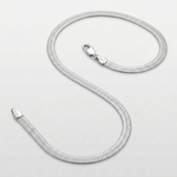Sterling Silver Rhodium Plated Herringbone Chain 5.4mm — 18 / Silver — view 2