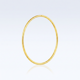 RCJ - Endless Hoop Style Earring in 14K Yellow Gold - One Size - Gold - View 4
