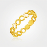 14k Yellow Gold Ring with Polished Open Circle Motifs — 7 / Gold — view 1