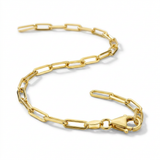 RCJ - 14K Yellow Gold Paperclip Bracelet (2.5mm) - Gold - View 2